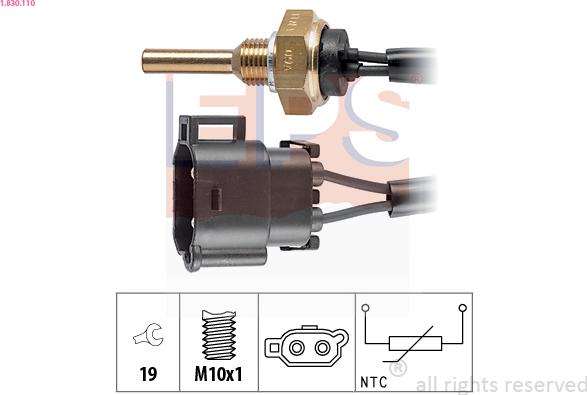 EPS 1.830.110 - Senzor, temperatura rashladnog sredstva parts5.com