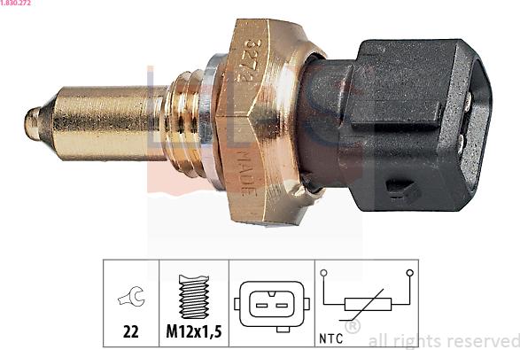 EPS 1.830.272 - Sensor, temperatura del aceite parts5.com