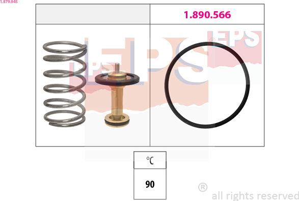 EPS 1.879.945 - Termostat, rashladna tečnost parts5.com