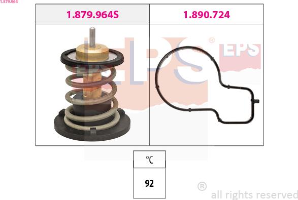 EPS 1.879.964 - Termostato, refrigerante parts5.com