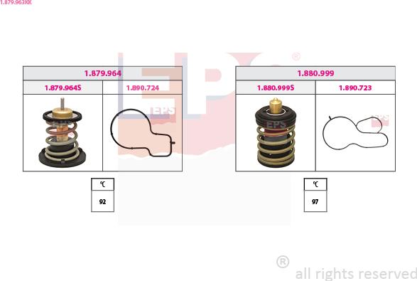 EPS 1.879.963KK - Termostat, chladivo parts5.com