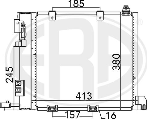 ERA 667011 - Condensador, aire acondicionado parts5.com