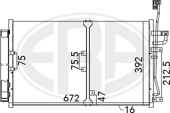 ERA 667140 - Condensador, aire acondicionado parts5.com