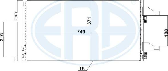 ERA 667247 - Kondansatör, klima sistemi parts5.com