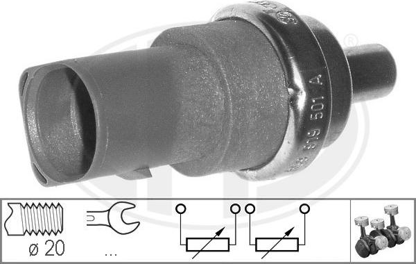 ERA 330496 - Датчик, температура на охладителната течност parts5.com