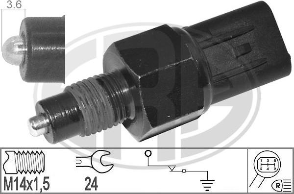 ERA 330569 - Şalter, geri vites lambası parts5.com