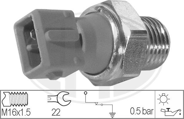 ERA 330023 - Snímač, tlak oleje parts5.com