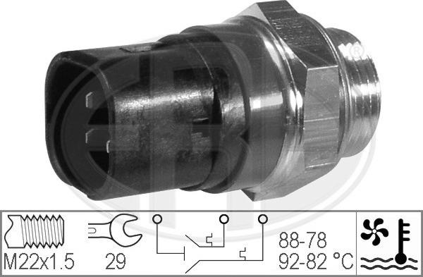 ERA 330219 - Temperature Switch, radiator / air conditioner fan parts5.com