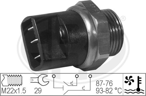 ERA 330212 - Teplotný spínač ventilátora chladenia parts5.com