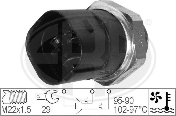 ERA 330280 - Teplotný spínač ventilátora chladenia parts5.com