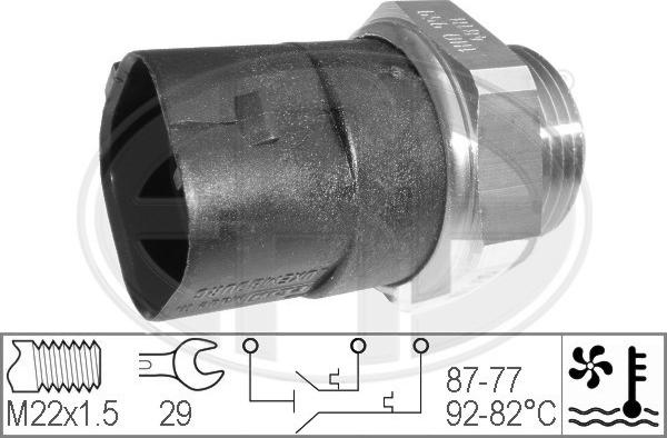 ERA 330283 - Teplotný spínač ventilátora chladenia parts5.com