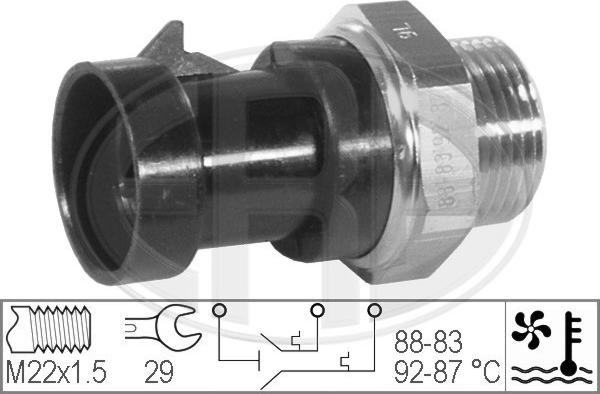 ERA 330279 - Teplotný spínač ventilátora chladenia parts5.com