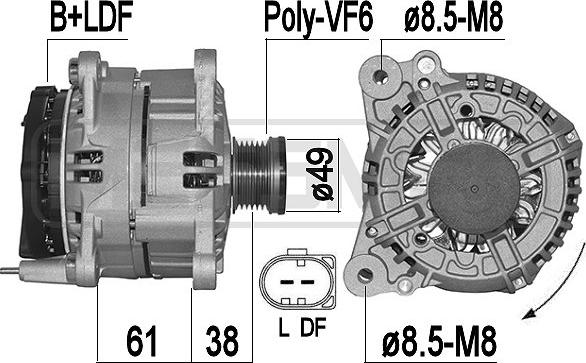 ERA 209499A - Generator / Alternator parts5.com