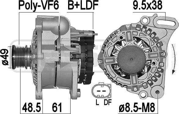 ERA 209502A - Alternateur parts5.com