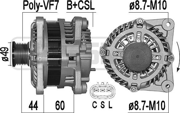 ERA 209515A - Alternatör parts5.com