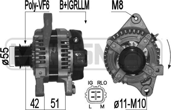 ERA 209360A - Alternador parts5.com