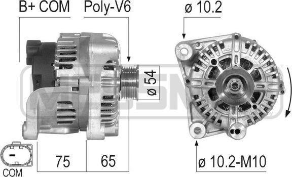 ERA 210499A - Alternatör parts5.com