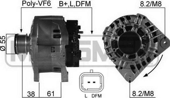 ERA 210503A - Alternatör parts5.com