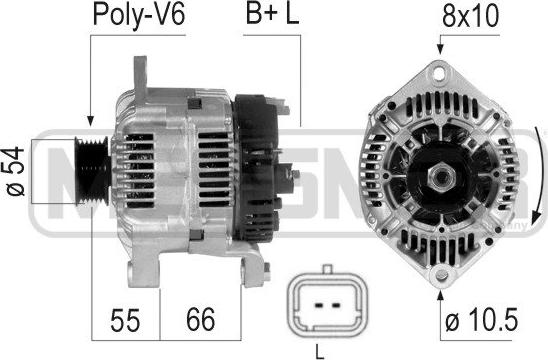 ERA 210570A - Alternador parts5.com