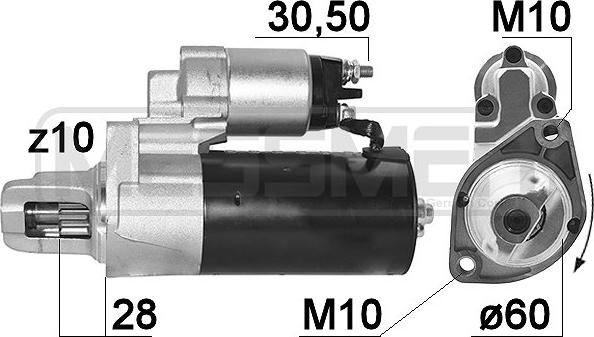 ERA 220949A - Käynnistinmoottori parts5.com