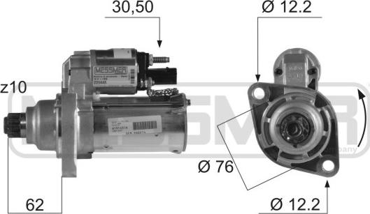 ERA 220448A - Marş motoru parts5.com