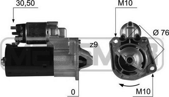 ERA 220412A - Marş motoru parts5.com