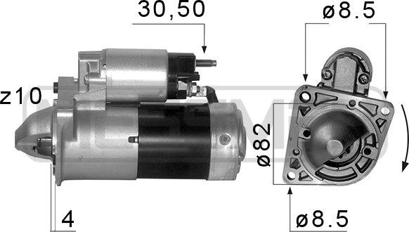 ERA 220580A - Démarreur parts5.com