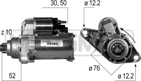 ERA 220530A - Käynnistinmoottori parts5.com