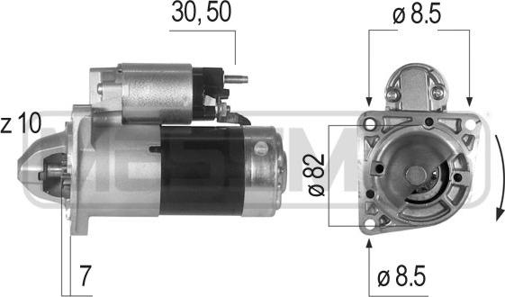 ERA 220643A - Marş motoru parts5.com