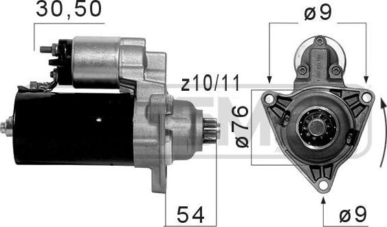 ERA 220054A - Önindító parts5.com