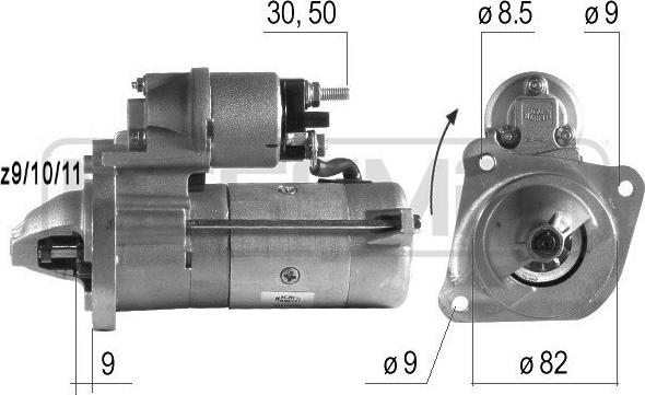 ERA 220149A - Marş motoru parts5.com