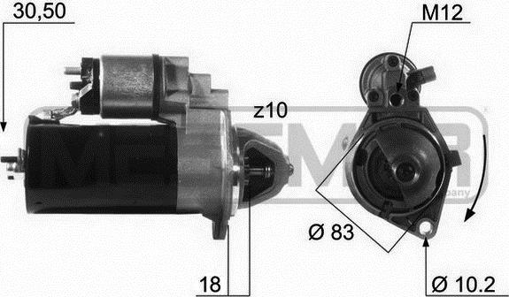 ERA 220132A - Rozrusznik parts5.com