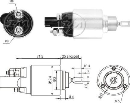 ERA ZM8381 - Interruptor magnético, estárter parts5.com