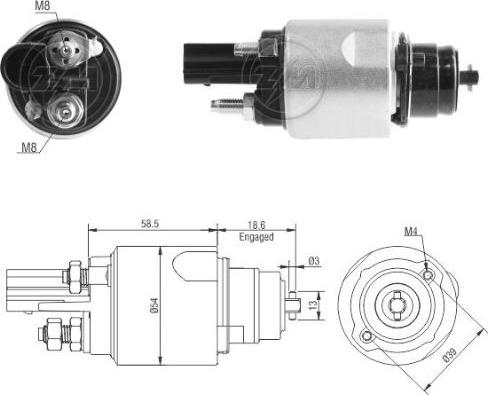 ERA ZM3498 - Magnetschalter, Starter parts5.com