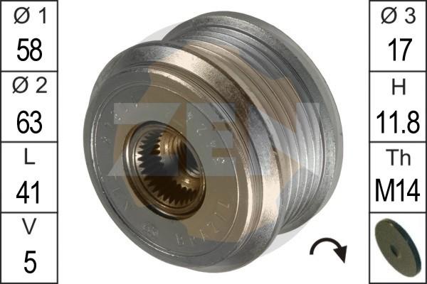 ERA ZN5424 - Poulie, alternateur parts5.com