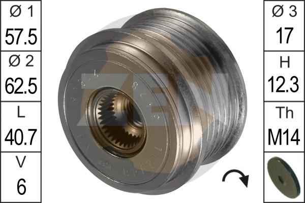 ERA ZN5428 - Polea, alternador parts5.com