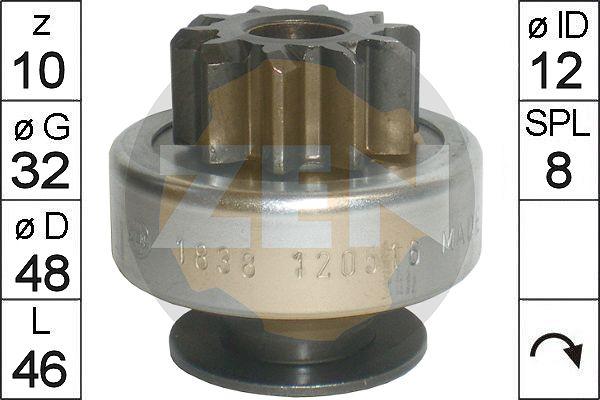 ERA ZN1838 - Pinion, starter parts5.com