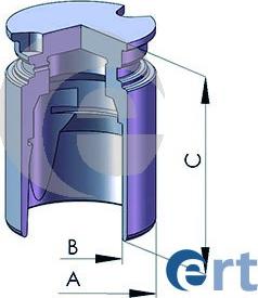 ERT 150224-C - Piston, fren kaliperi parts5.com