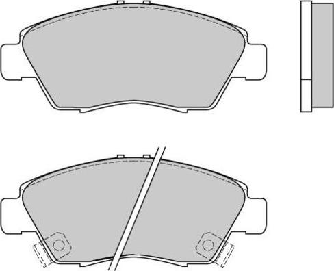 Honda 45022S7A020 - Zestaw klocków hamulcowych, hamulce tarczowe parts5.com