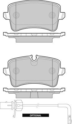 VW 4H0 698 451S - Fékbetétkészlet, tárcsafék parts5.com