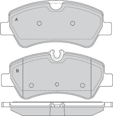 KRAFT AUTOMOTIVE 6002155 - Brake Pad Set, disc brake parts5.com