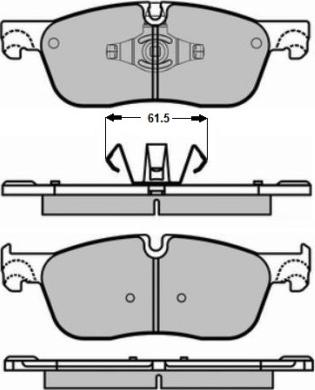 Kamoka JQ101458 - Komplet pločica, disk-kočnica parts5.com