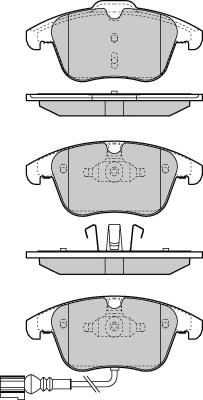 VW 5N0698151D - Juego de pastillas de freno parts5.com