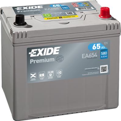 Exide EA654 - Μπαταρία εκκίνησης parts5.com