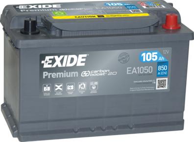 Exide EA1050 - Käynnistysakku parts5.com