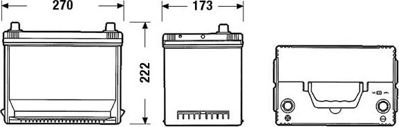 Exide EA755 - Starter akumulator parts5.com