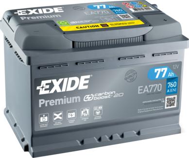 Exide EA770 - Starter akumulator parts5.com