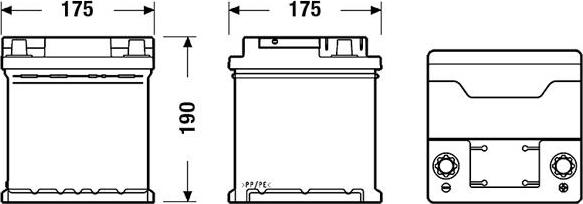 Exide EB440 - Käynnistysakku parts5.com