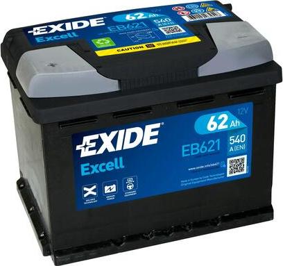 Exide EB621 - Käivitusaku parts5.com