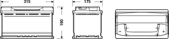 Exide EB800 - Käynnistysakku parts5.com